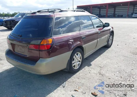 2000 Subaru Outback из США, поврежденный, VIN 4S3BH6755Y7649091